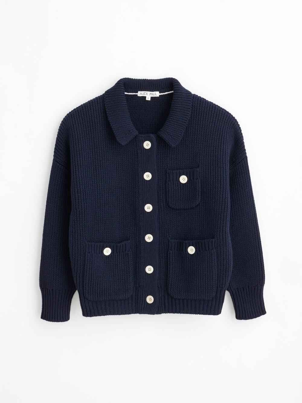 Alex Mill Parker Sweater Jacket Dark Navy - S